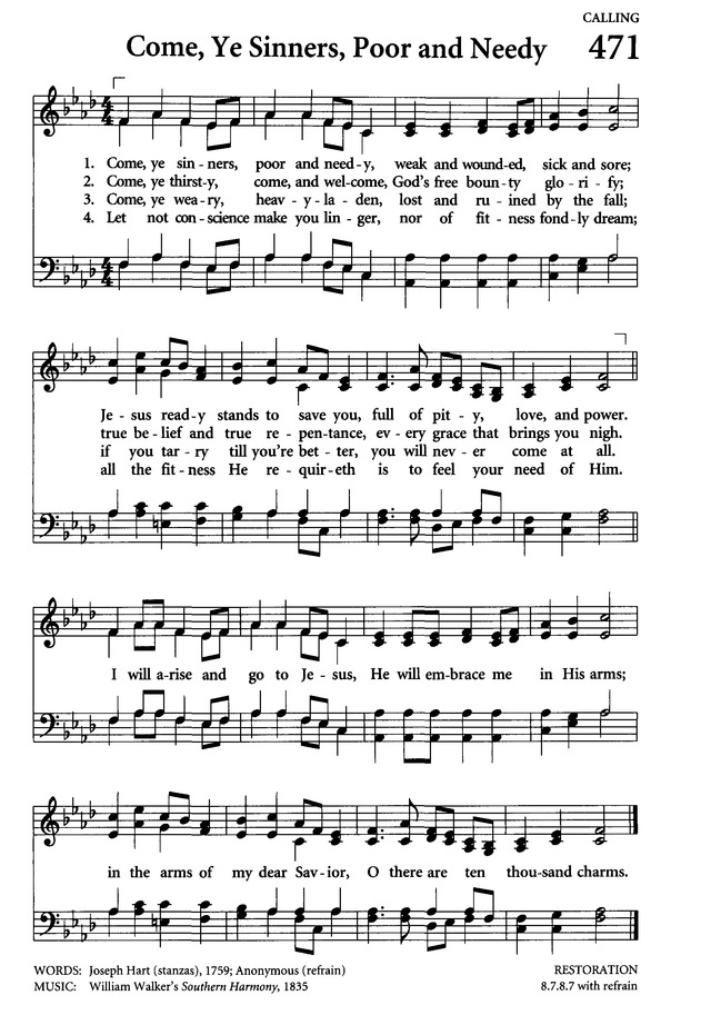 Celebrating Grace Hymnal page 441