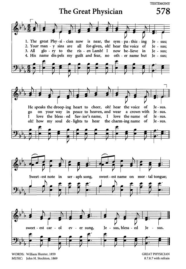 Celebrating Grace Hymnal page 545
