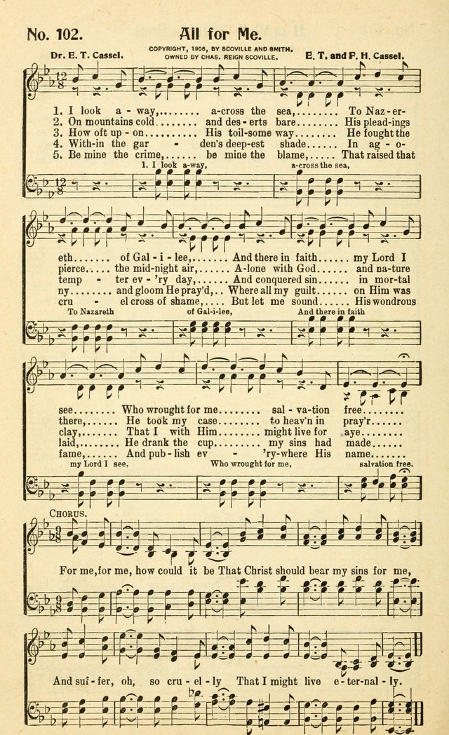 Christian Gospel Hymns: for church, Sunday school, and evangelistic meetings: contains the cream of all the old songs, and the very best of all the new page 102