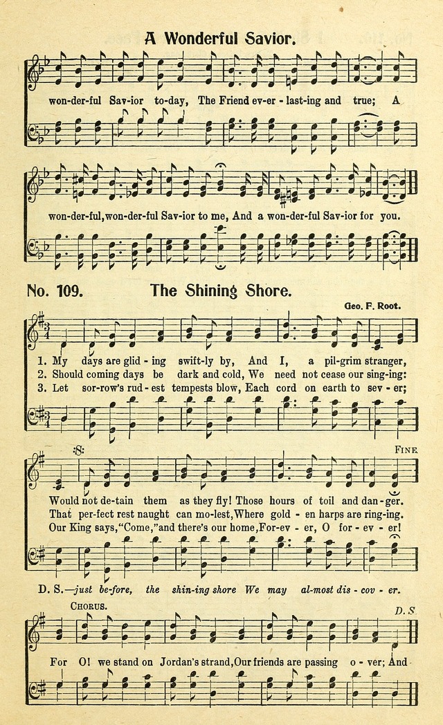 Christian Gospel Hymns: for church, Sunday school, and evangelistic meetings: contains the cream of all the old songs, and the very best of all the new page 109