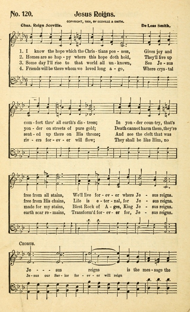 Christian Gospel Hymns: for church, Sunday school, and evangelistic meetings: contains the cream of all the old songs, and the very best of all the new page 124