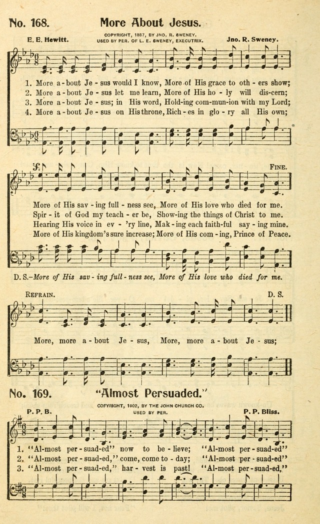 Christian Gospel Hymns: for church, Sunday school, and evangelistic meetings: contains the cream of all the old songs, and the very best of all the new page 176