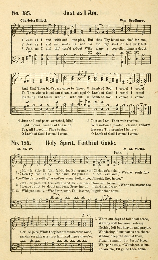 Christian Gospel Hymns: for church, Sunday school, and evangelistic meetings: contains the cream of all the old songs, and the very best of all the new page 186