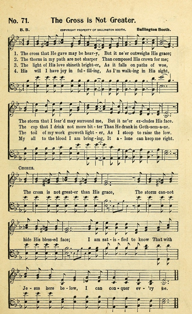 Christian Gospel Hymns: for church, Sunday school, and evangelistic meetings: contains the cream of all the old songs, and the very best of all the new page 71