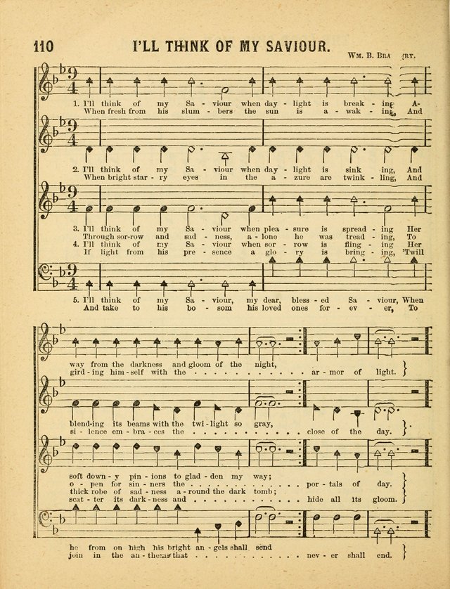 Crystal Gems for the Sabbath School: containing a choice collection of new hymns and tunes, suitable for anniversaries, and all other exercises of the Sabbath-school... page 110