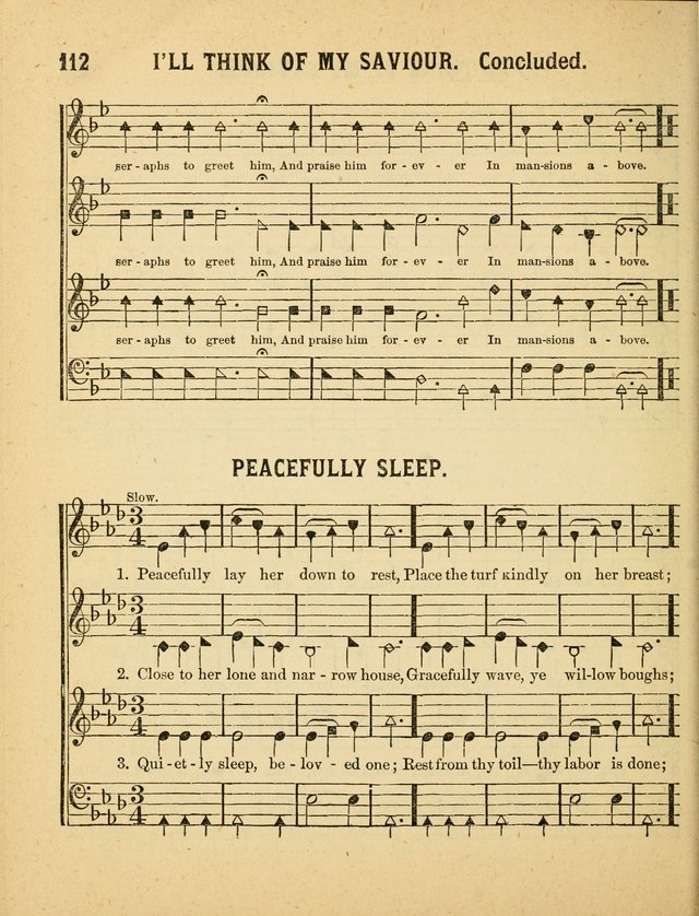 Crystal Gems for the Sabbath School: containing a choice collection of new hymns and tunes, suitable for anniversaries, and all other exercises of the Sabbath-school... page 112