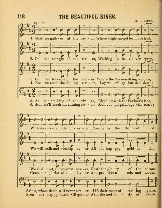 Crystal Gems for the Sabbath School: containing a choice collection of new hymns and tunes, suitable for anniversaries, and all other exercises of the Sabbath-school... page 118