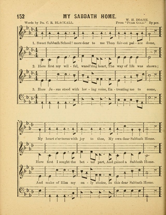 Crystal Gems for the Sabbath School: containing a choice collection of new hymns and tunes, suitable for anniversaries, and all other exercises of the Sabbath-school... page 152
