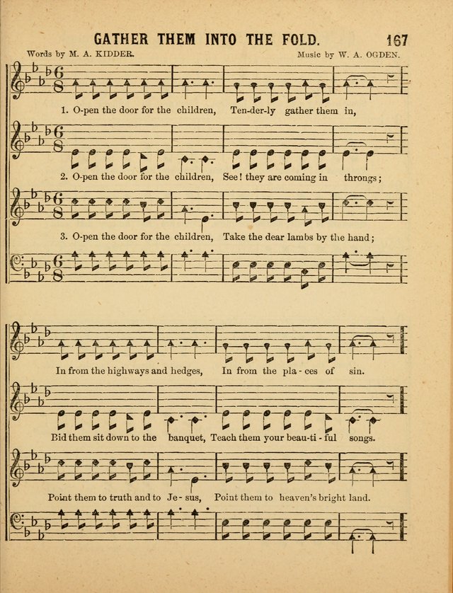 Crystal Gems for the Sabbath School: containing a choice collection of new hymns and tunes, suitable for anniversaries, and all other exercises of the Sabbath-school... page 167
