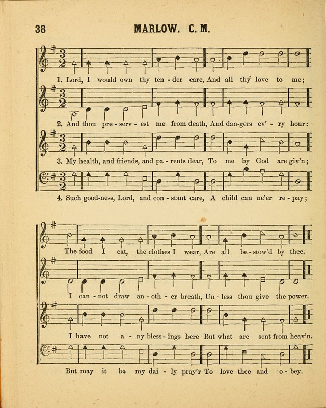 Crystal Gems for the Sabbath School: containing a choice collection of new hymns and tunes, suitable for anniversaries, and all other exercises of the Sabbath-school... page 38