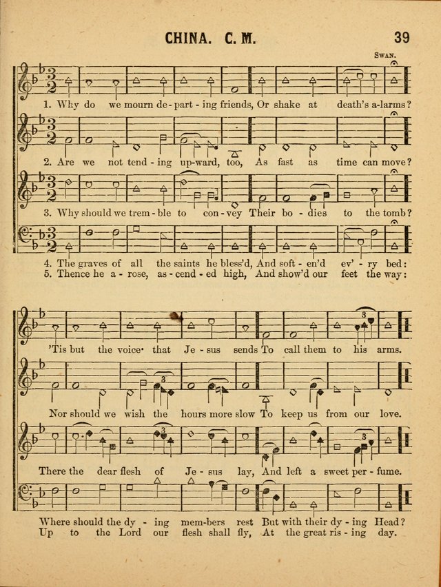 Crystal Gems for the Sabbath School: containing a choice collection of new hymns and tunes, suitable for anniversaries, and all other exercises of the Sabbath-school... page 39