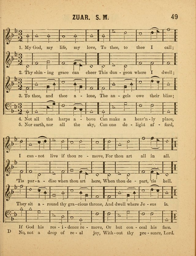 Crystal Gems for the Sabbath School: containing a choice collection of new hymns and tunes, suitable for anniversaries, and all other exercises of the Sabbath-school... page 49