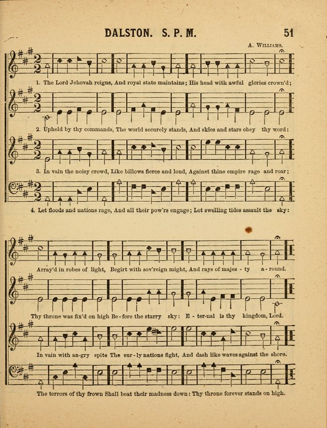 Crystal Gems for the Sabbath School: containing a choice collection of new hymns and tunes, suitable for anniversaries, and all other exercises of the Sabbath-school... page 51