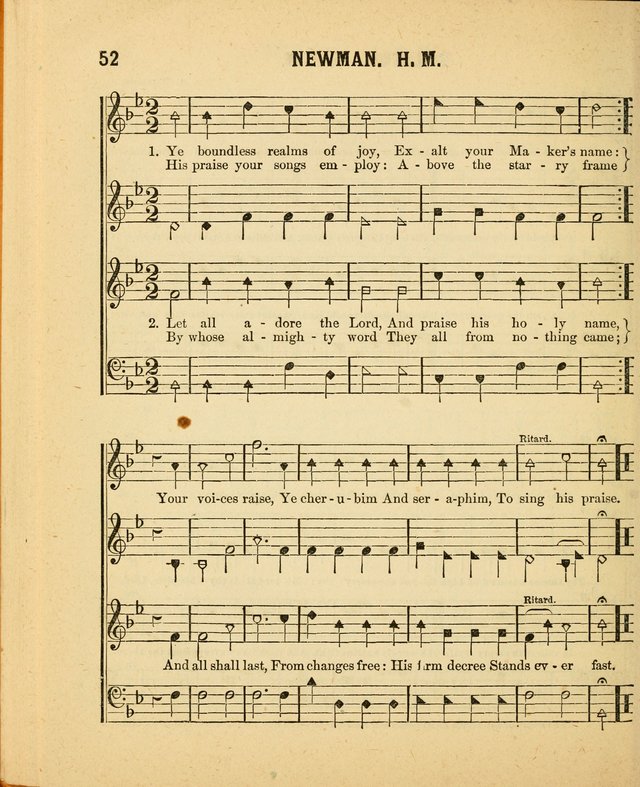 Crystal Gems for the Sabbath School: containing a choice collection of new hymns and tunes, suitable for anniversaries, and all other exercises of the Sabbath-school... page 52