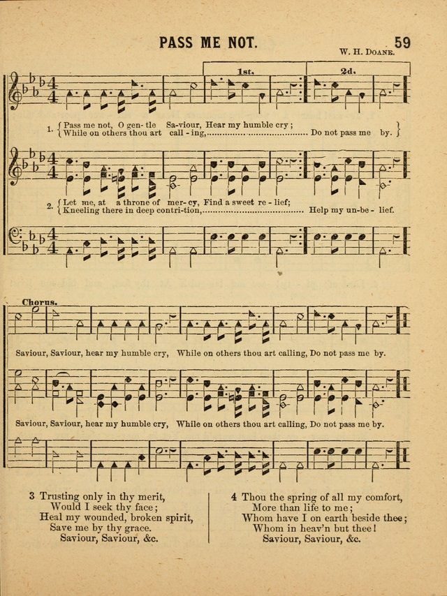Crystal Gems for the Sabbath School: containing a choice collection of new hymns and tunes, suitable for anniversaries, and all other exercises of the Sabbath-school... page 59