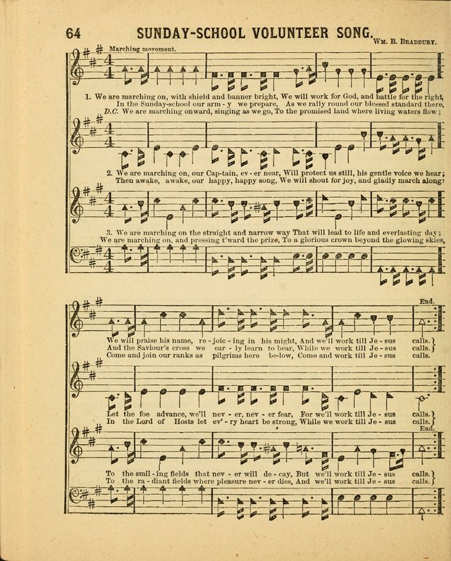 Crystal Gems for the Sabbath School: containing a choice collection of new hymns and tunes, suitable for anniversaries, and all other exercises of the Sabbath-school... page 64