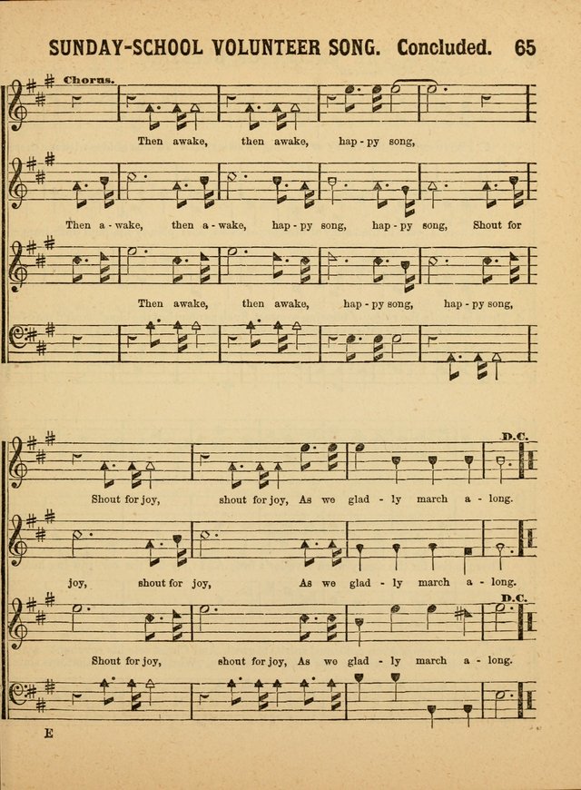 Crystal Gems for the Sabbath School: containing a choice collection of new hymns and tunes, suitable for anniversaries, and all other exercises of the Sabbath-school... page 65