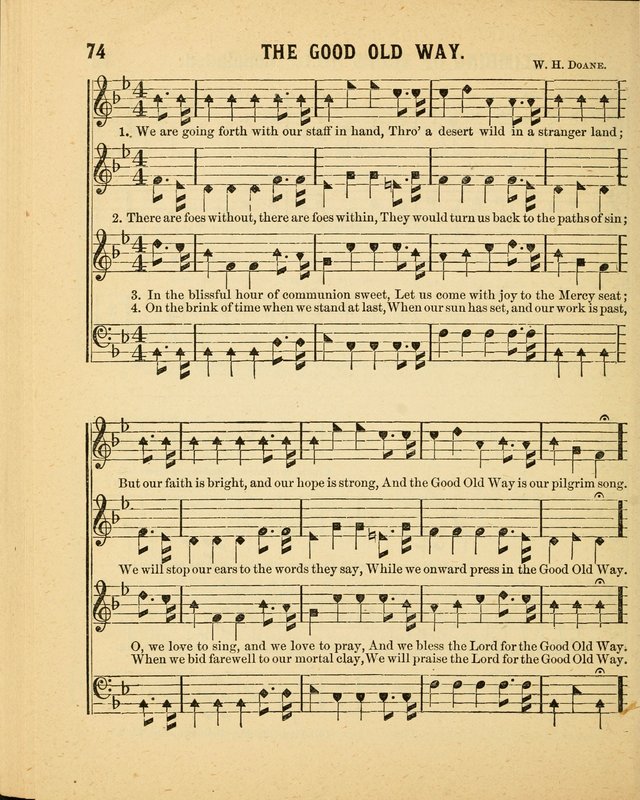 Crystal Gems for the Sabbath School: containing a choice collection of new hymns and tunes, suitable for anniversaries, and all other exercises of the Sabbath-school... page 74