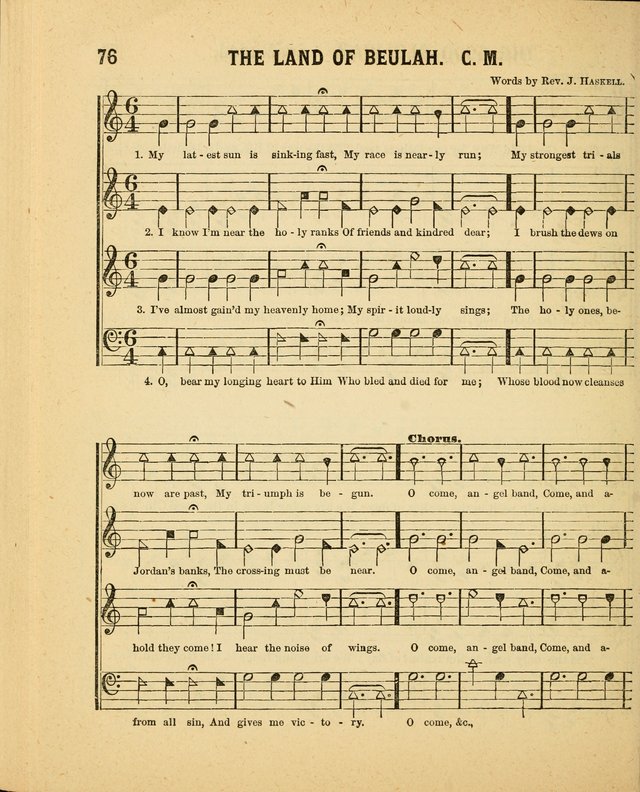 Crystal Gems for the Sabbath School: containing a choice collection of new hymns and tunes, suitable for anniversaries, and all other exercises of the Sabbath-school... page 76