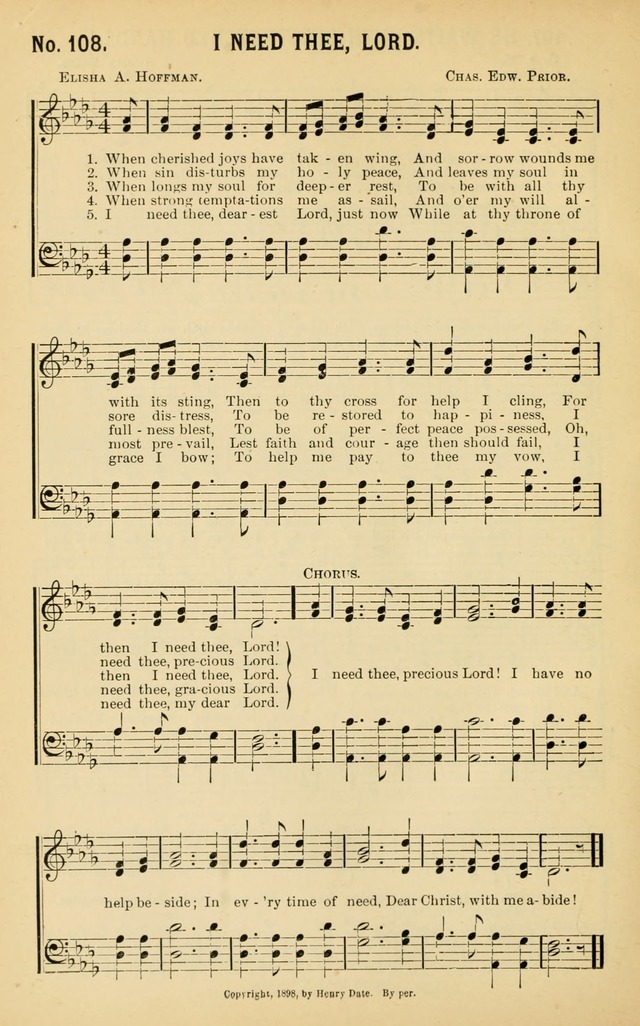 Christian Hymns No. 1 page 108