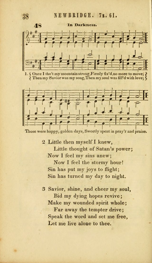 Chapel Hymns: a selection of hymns, with appropriate tunes; adapted to vestry or other social religious meetings page 38