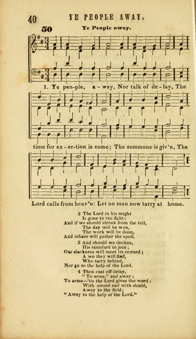 Chapel Hymns: a selection of hymns, with appropriate tunes; adapted to vestry or other social religious meetings page 40