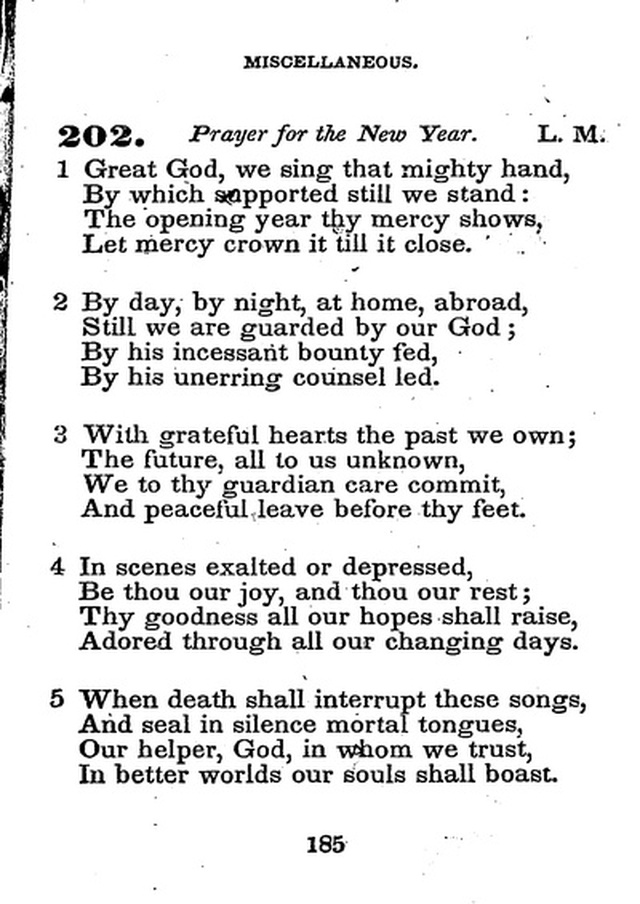 Conference Hymns. a new collection of hymns, designed especially for use in conference and prayer meetings, and family worship. page 199