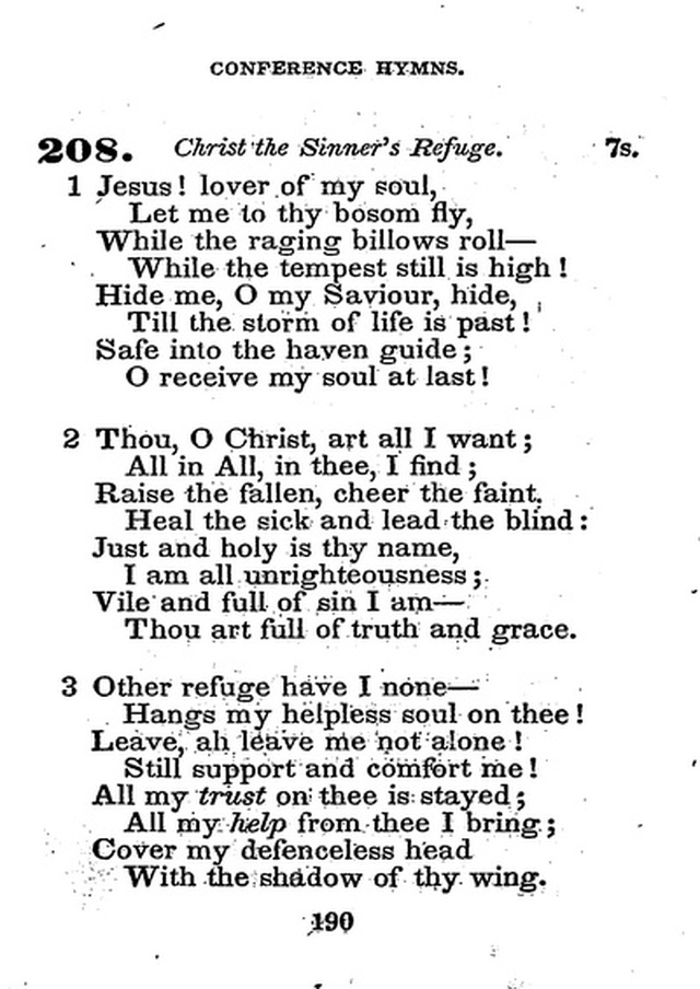 Conference Hymns. a new collection of hymns, designed especially for use in conference and prayer meetings, and family worship. page 204