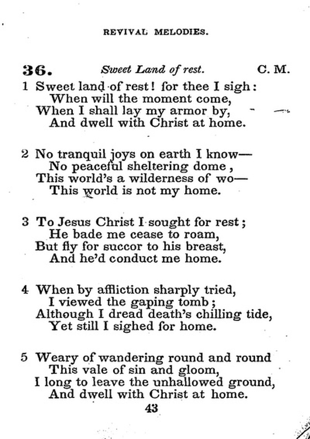 Conference Hymns. a new collection of hymns, designed especially for use in conference and prayer meetings, and family worship. page 57