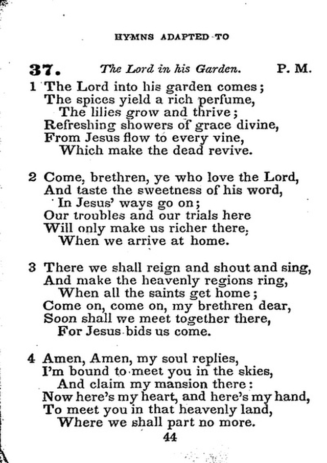 Conference Hymns. a new collection of hymns, designed especially for use in conference and prayer meetings, and family worship. page 58