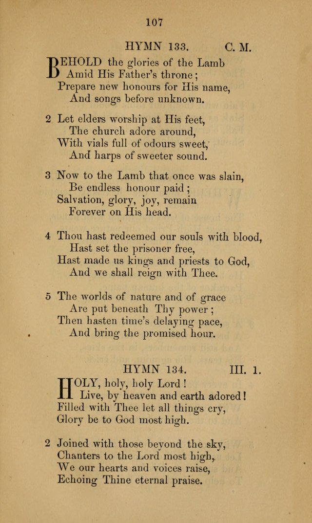 A Collection of Hymns page 107