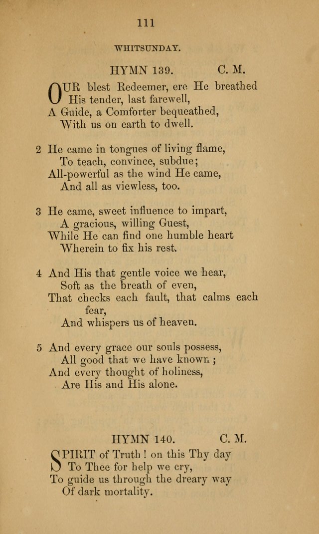 A Collection of Hymns page 111