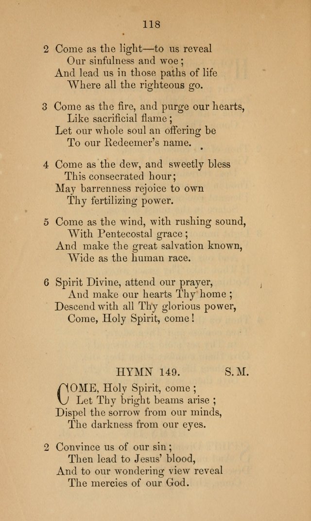 A Collection of Hymns page 118