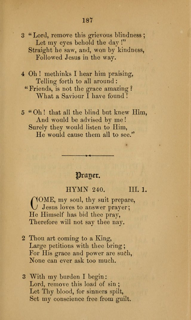 A Collection of Hymns page 187