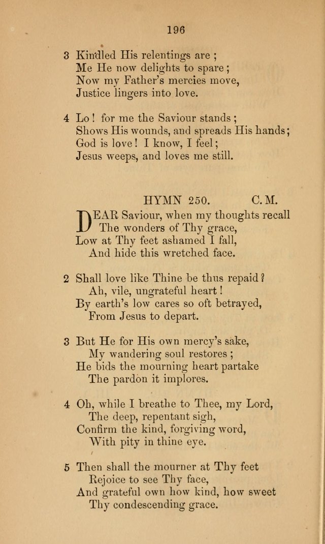 A Collection of Hymns page 196