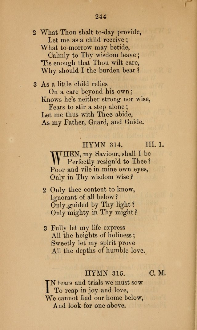 A Collection of Hymns page 244