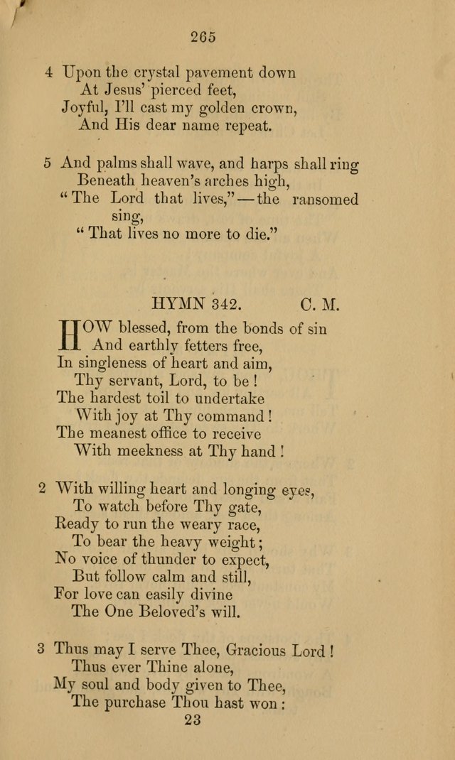 A Collection of Hymns page 265