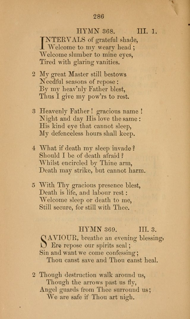 A Collection of Hymns page 286