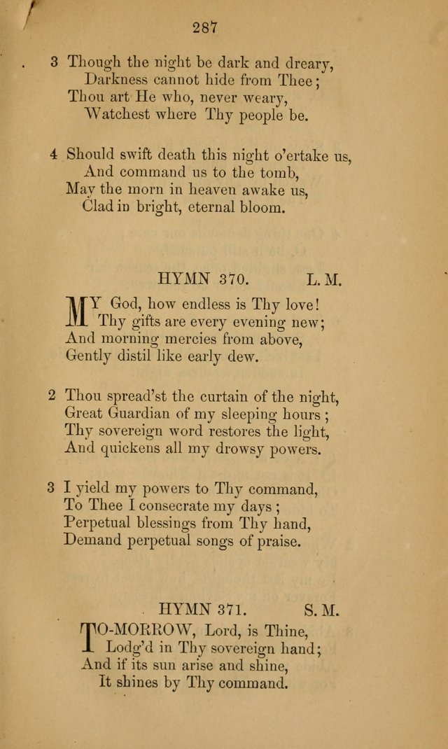 A Collection of Hymns page 287