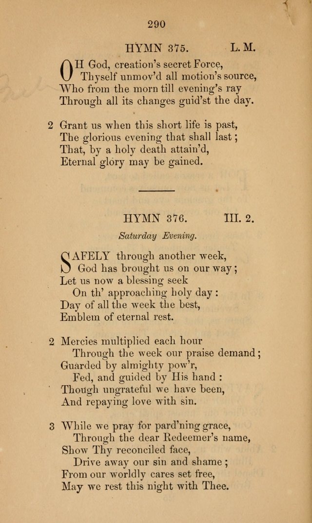 A Collection of Hymns page 290
