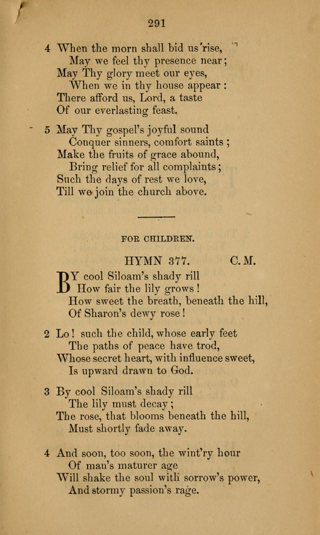 A Collection of Hymns page 291