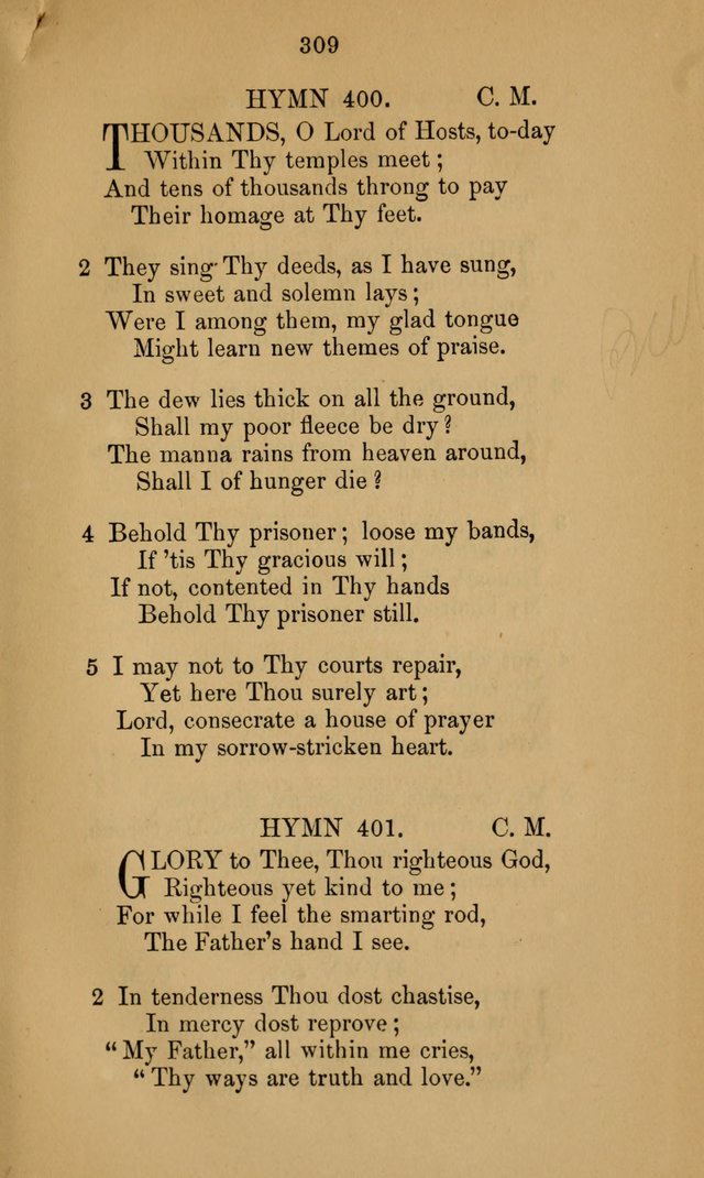 A Collection of Hymns page 309