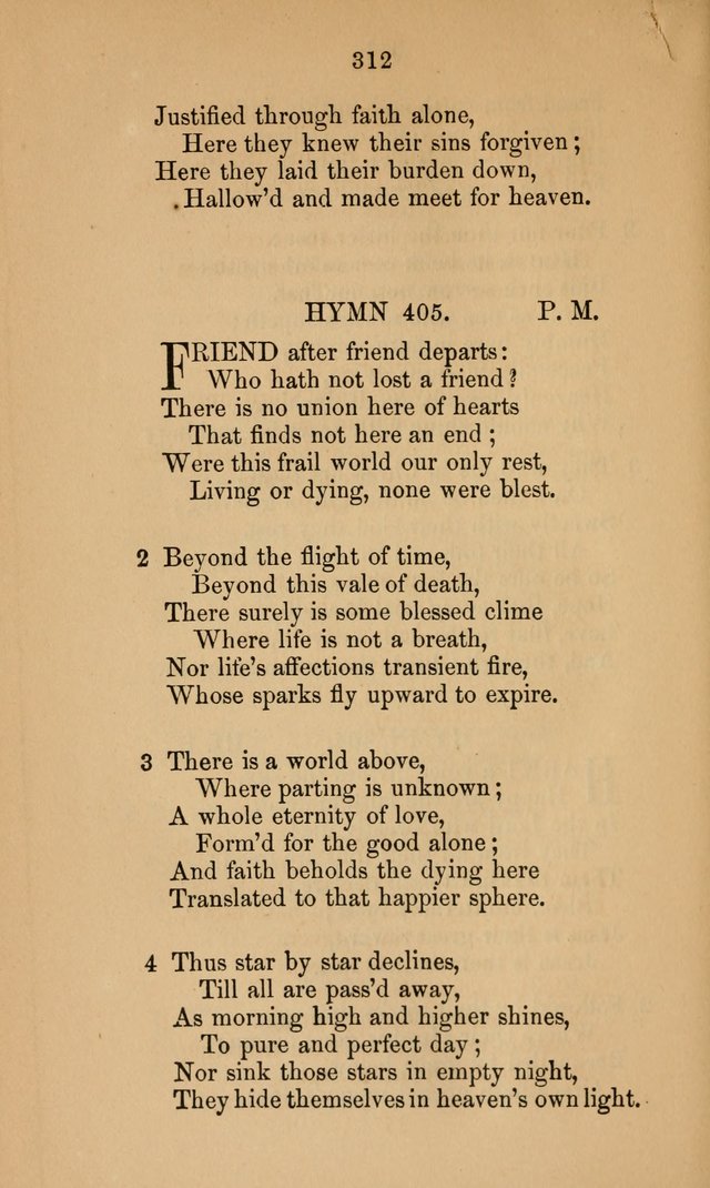 A Collection of Hymns page 312
