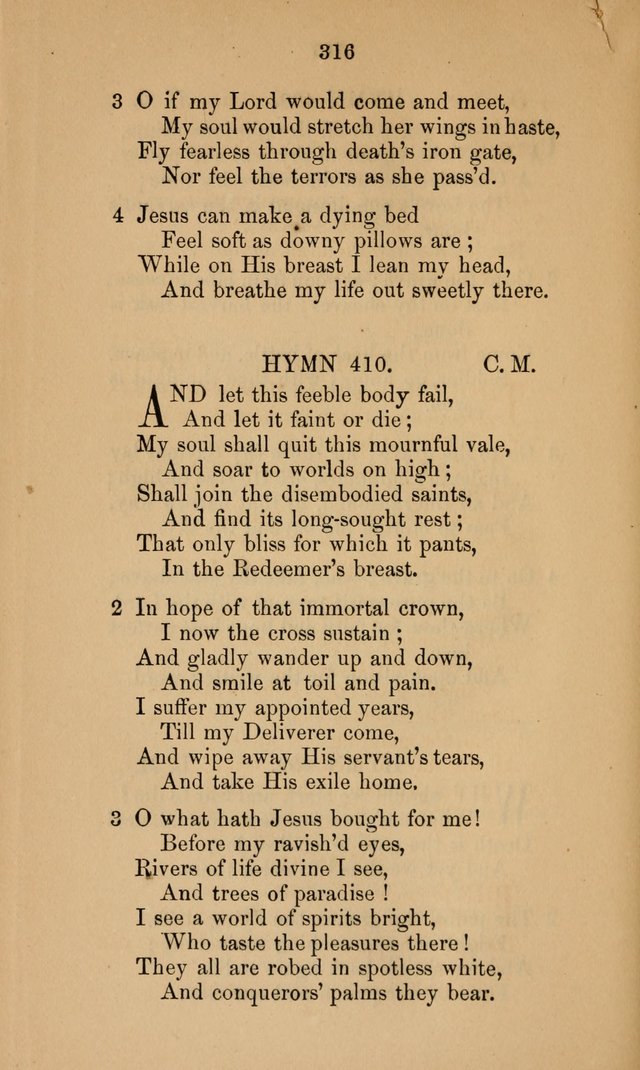 A Collection of Hymns page 316