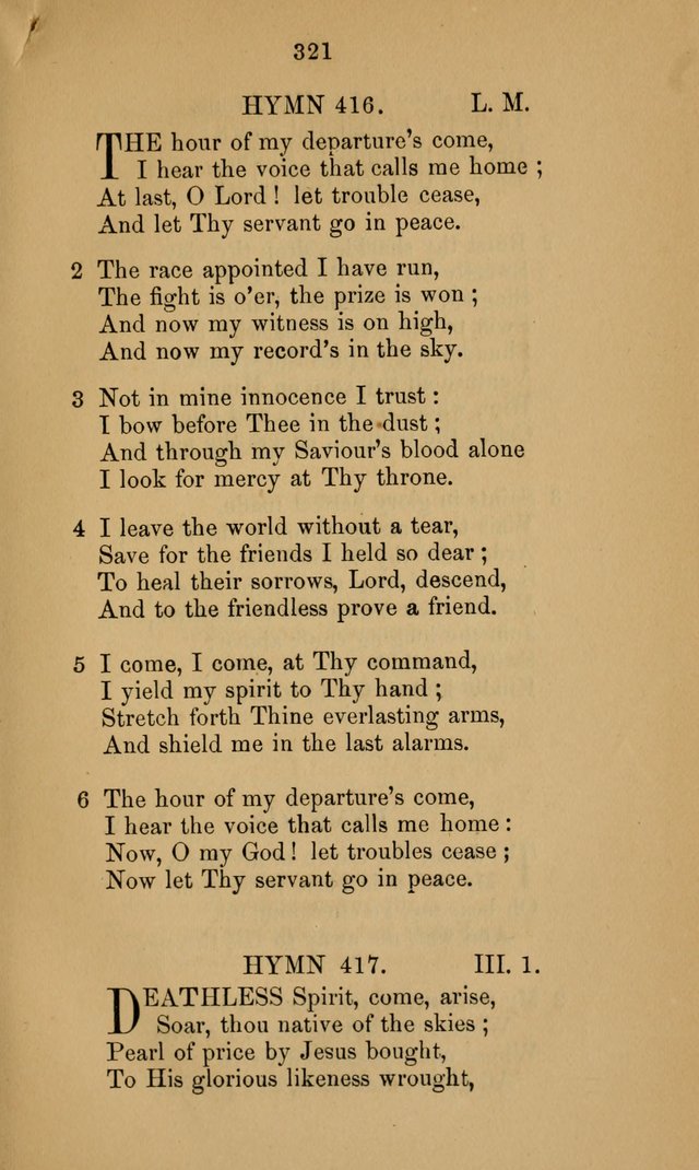 A Collection of Hymns page 321