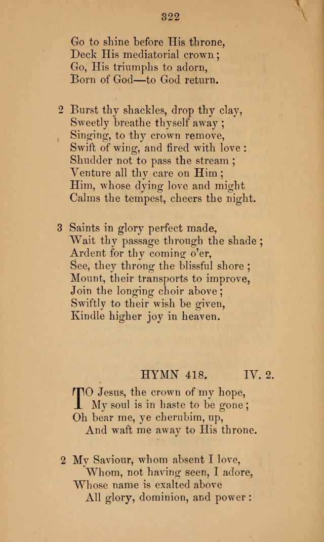 A Collection of Hymns page 322