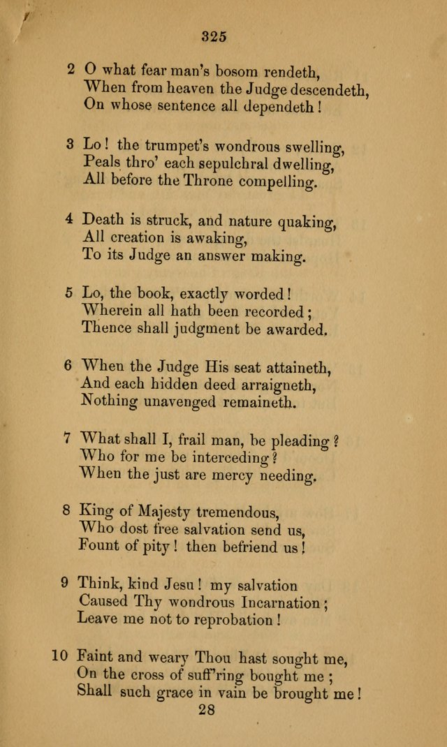 A Collection of Hymns page 325