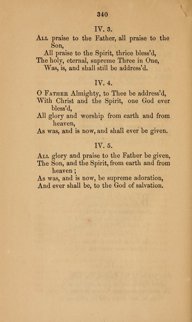 A Collection of Hymns page 340