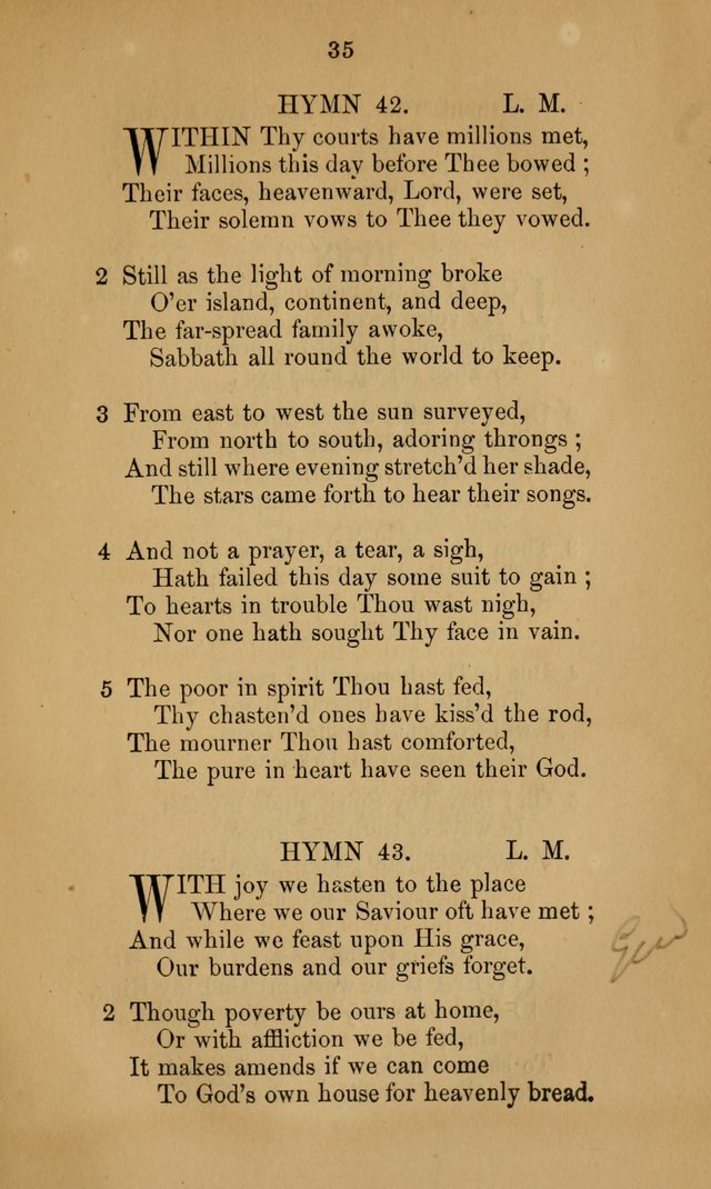 A Collection of Hymns page 35
