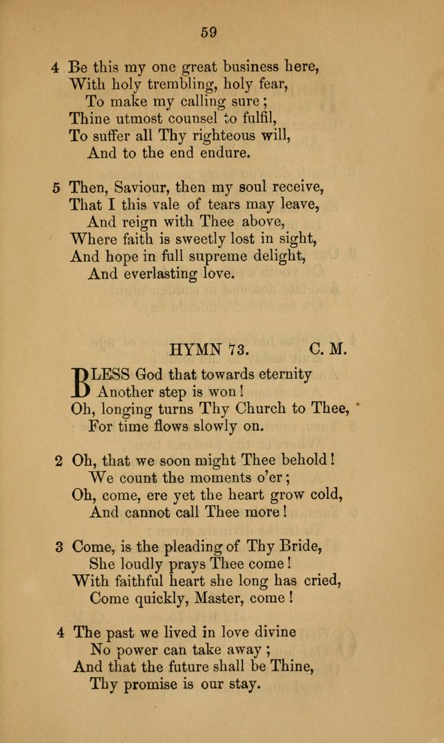 A Collection of Hymns page 59